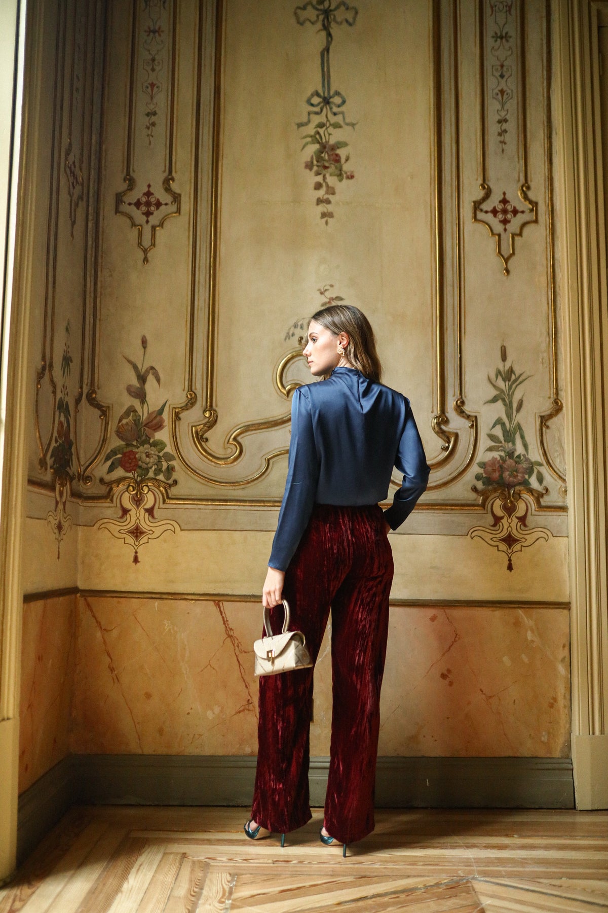 Pantalón Diana Granate