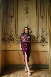 Top Laure Malmo Fucsia y Verde