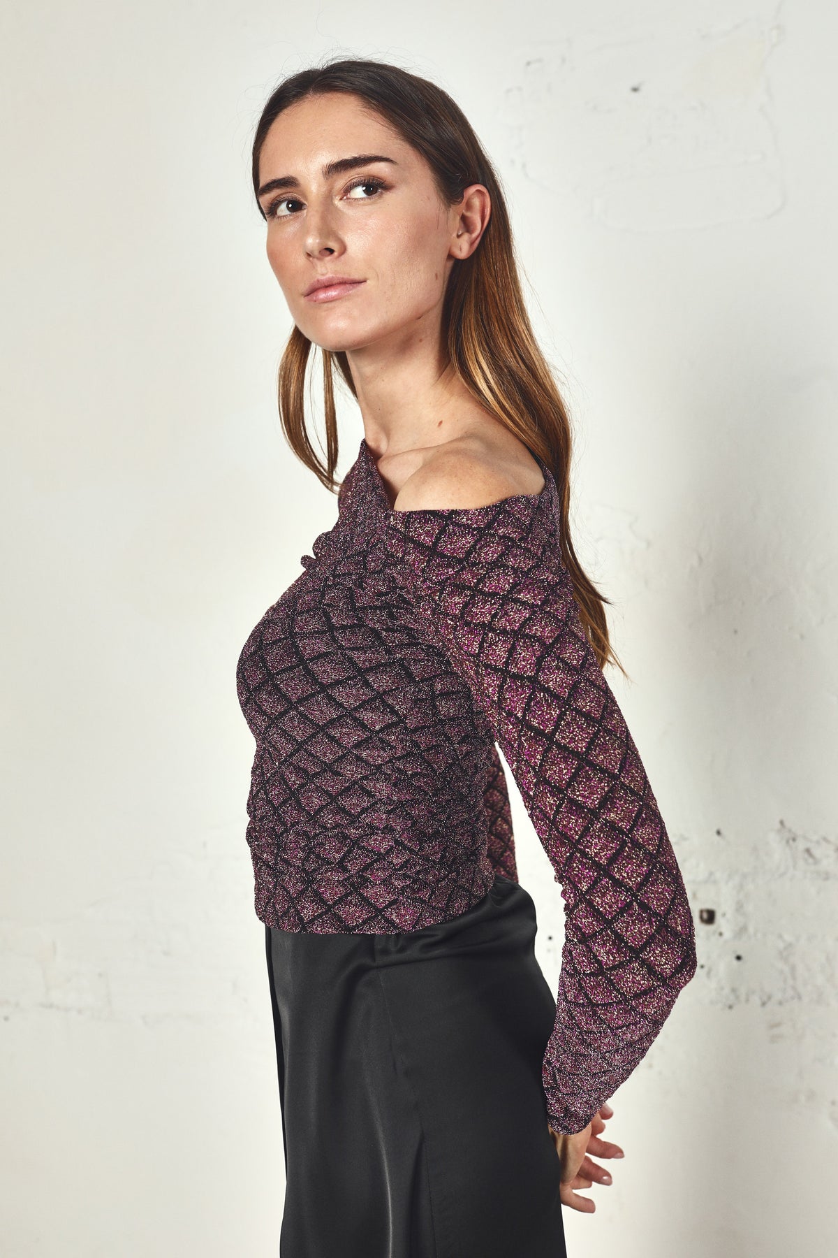 Top Lena Brillo Rombos