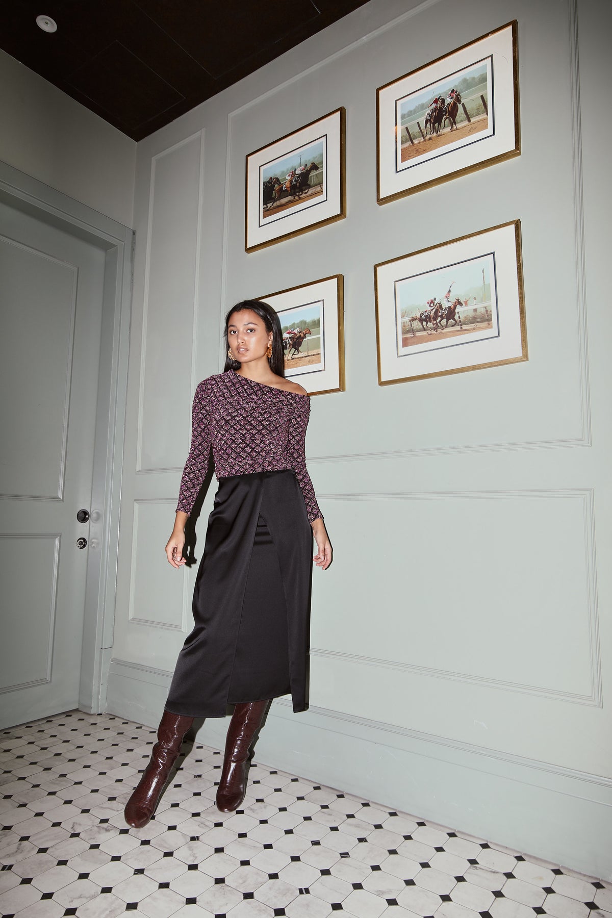 Top Lena Brillo Rombos