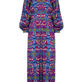 Mila Malmo dress Blue and fuchsia