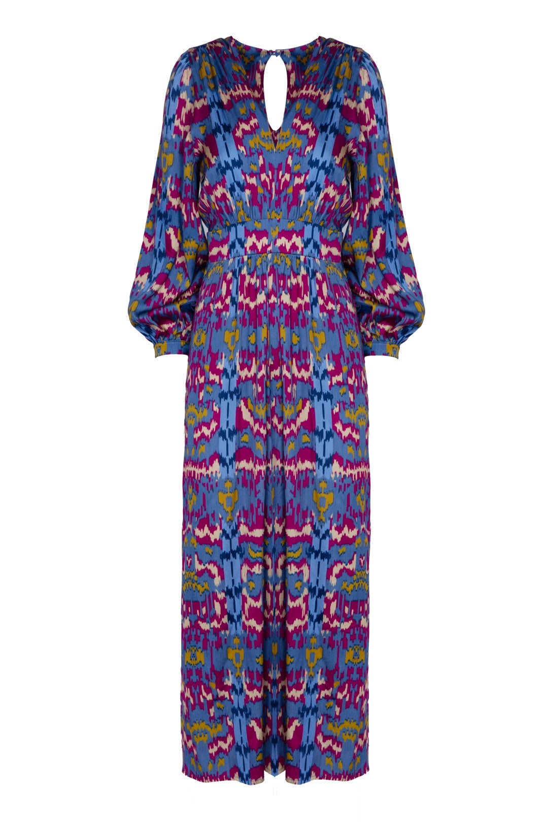 Vestido Mila Malmo Azul y fucsia