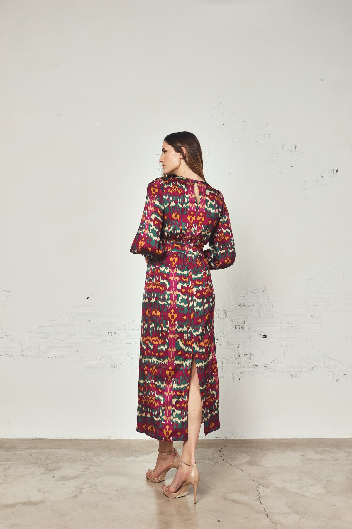 Mila Malmo Fuchsia and Green Dress