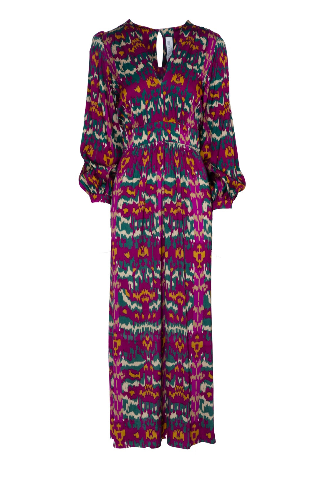 Mila Malmo Fuchsia and Green Dress