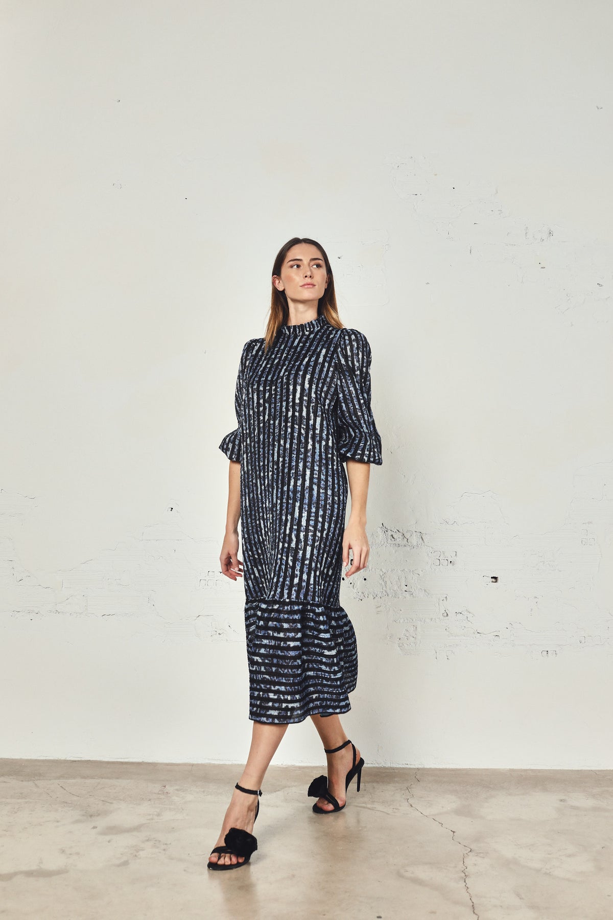 Vestido Pepa Brillo Azul