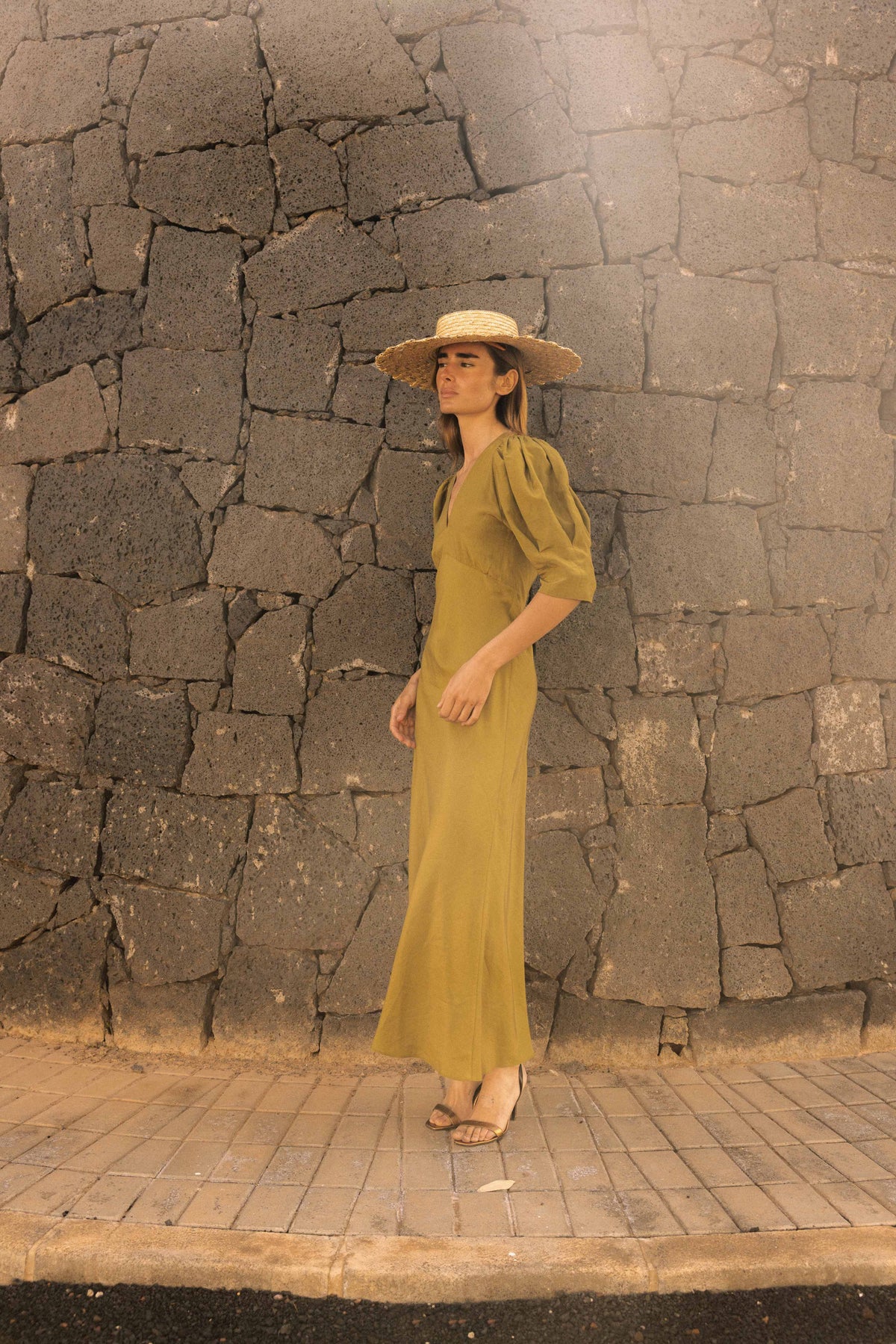 Vestido Zoe Verde Caqui