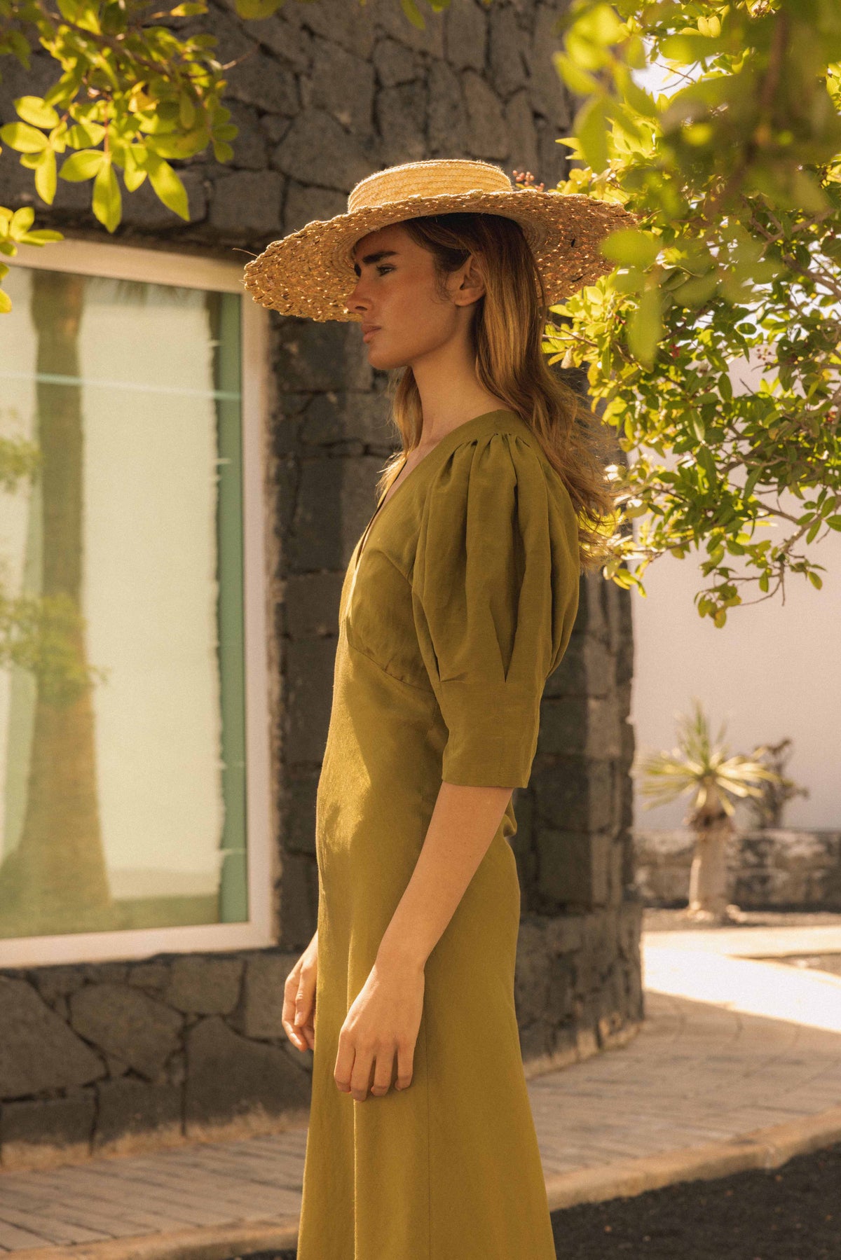 Vestido Zoe Verde Caqui