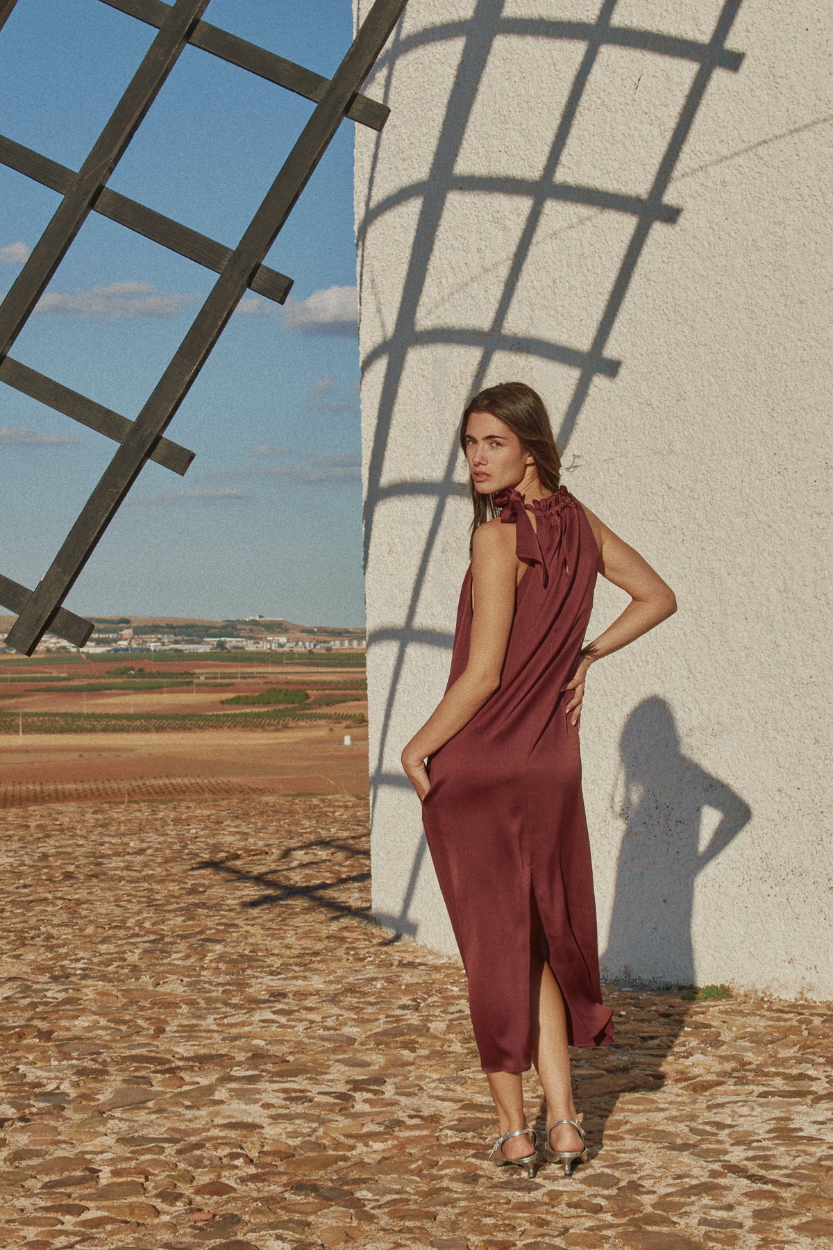 Vestido Maca Enya Granate