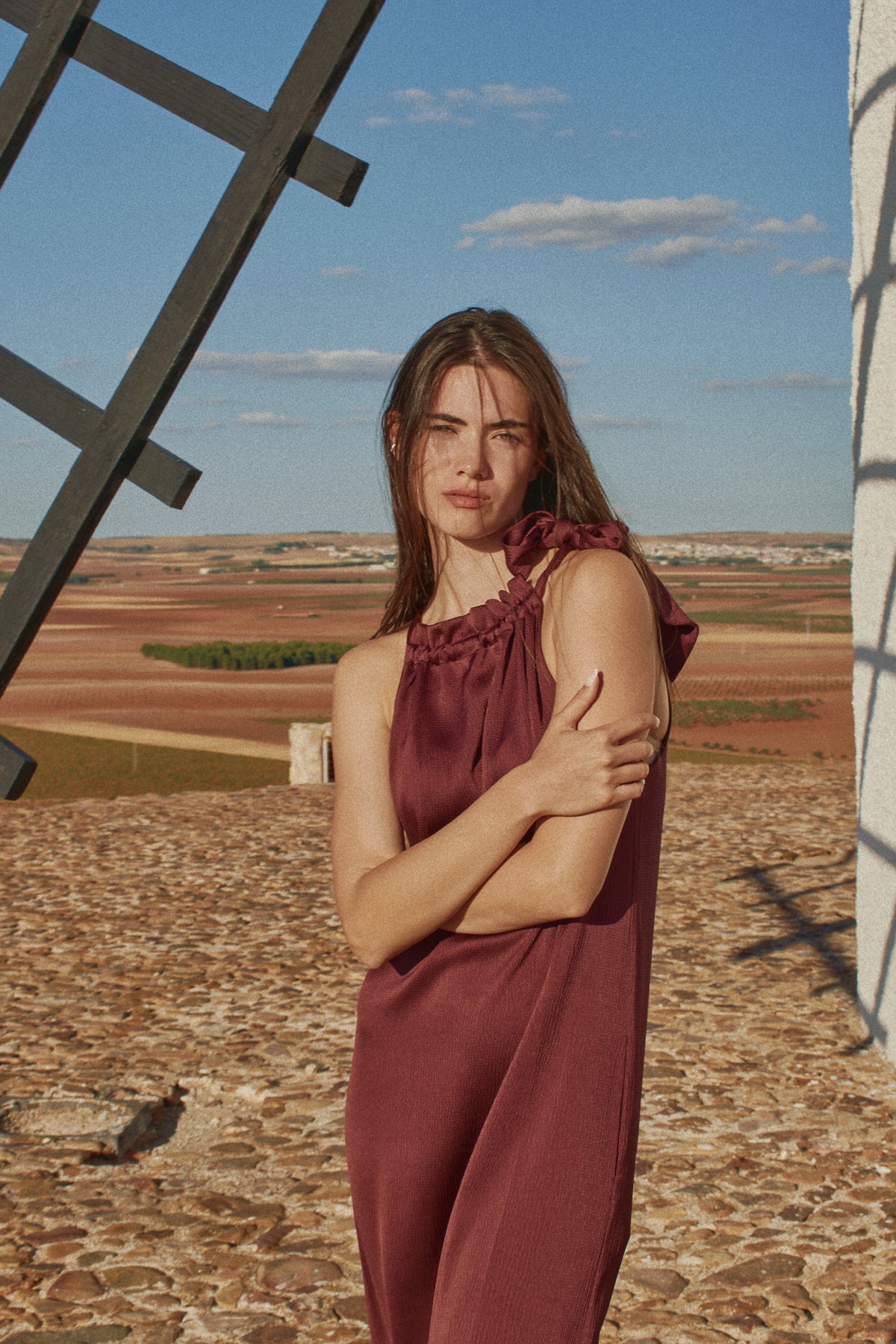 Vestido Maca Enya Granate