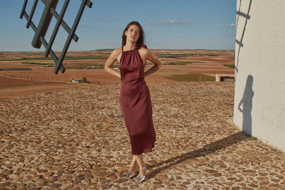 Vestido Maca Enya Granate