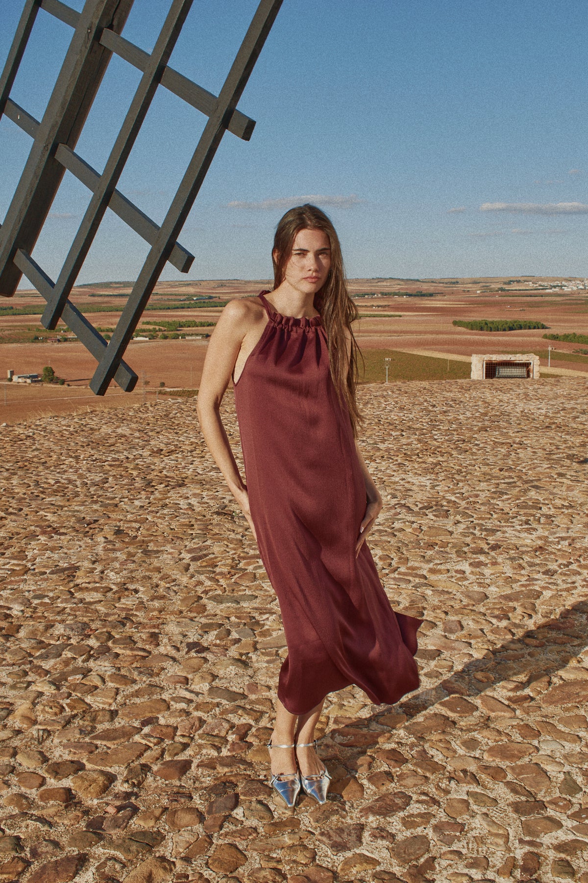 Vestido Maca Enya Granate