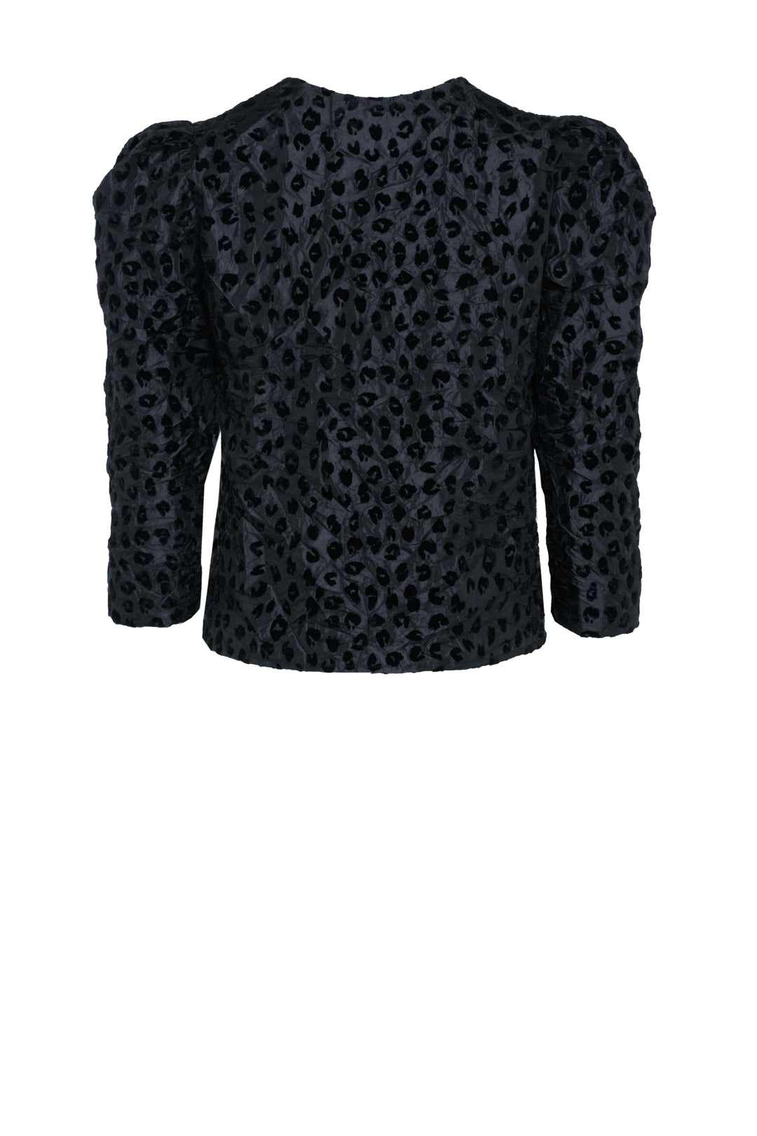 Black Sassu Print Top