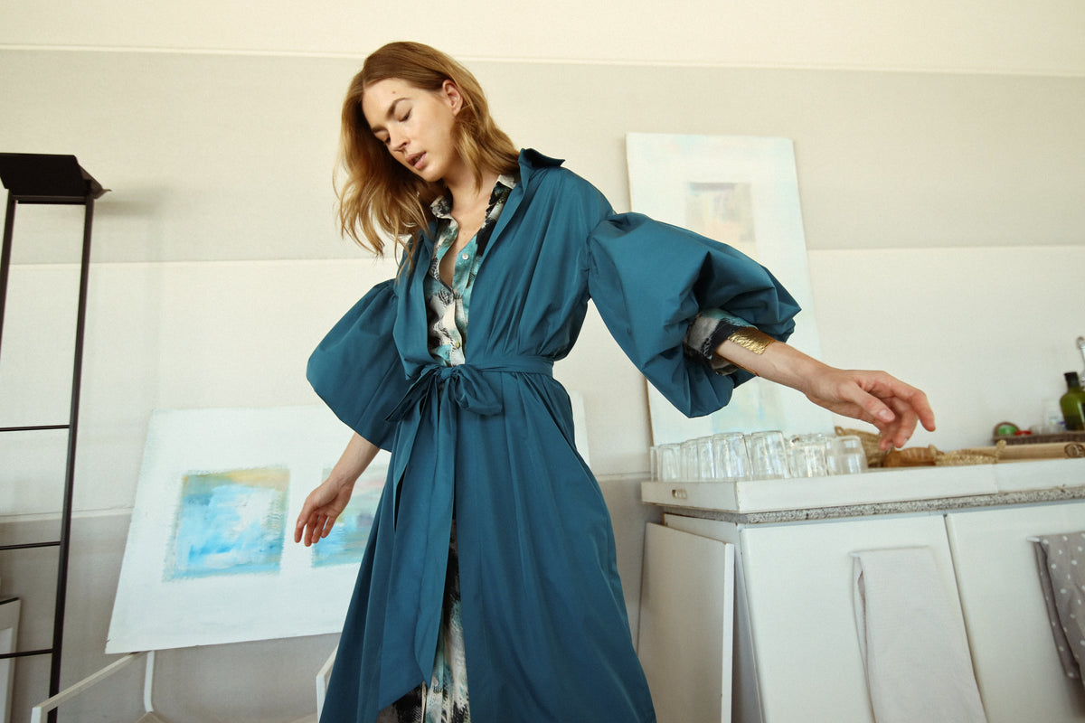 Valentina Petrol Blue Jacket