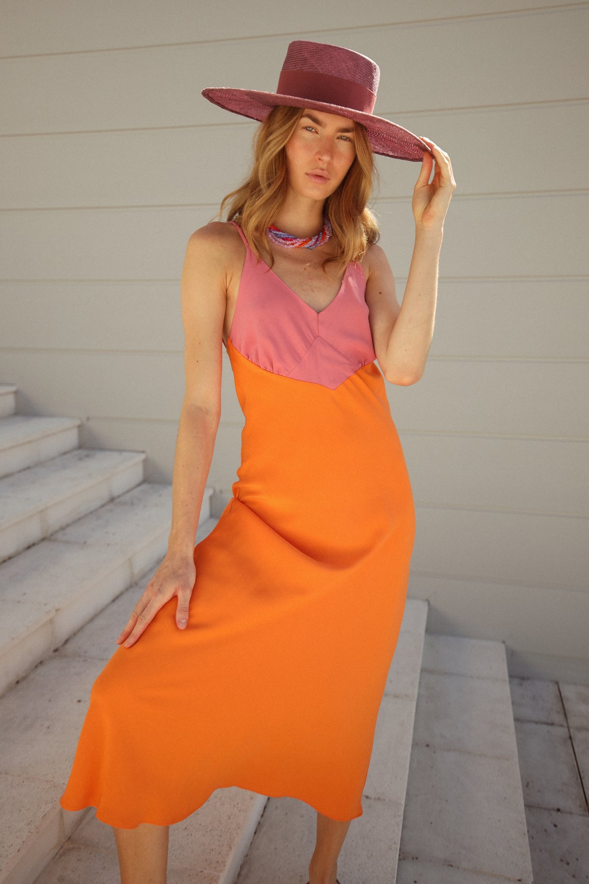 Aurelia Two-Tone Dress