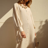 Nerina Raw Linen Dress