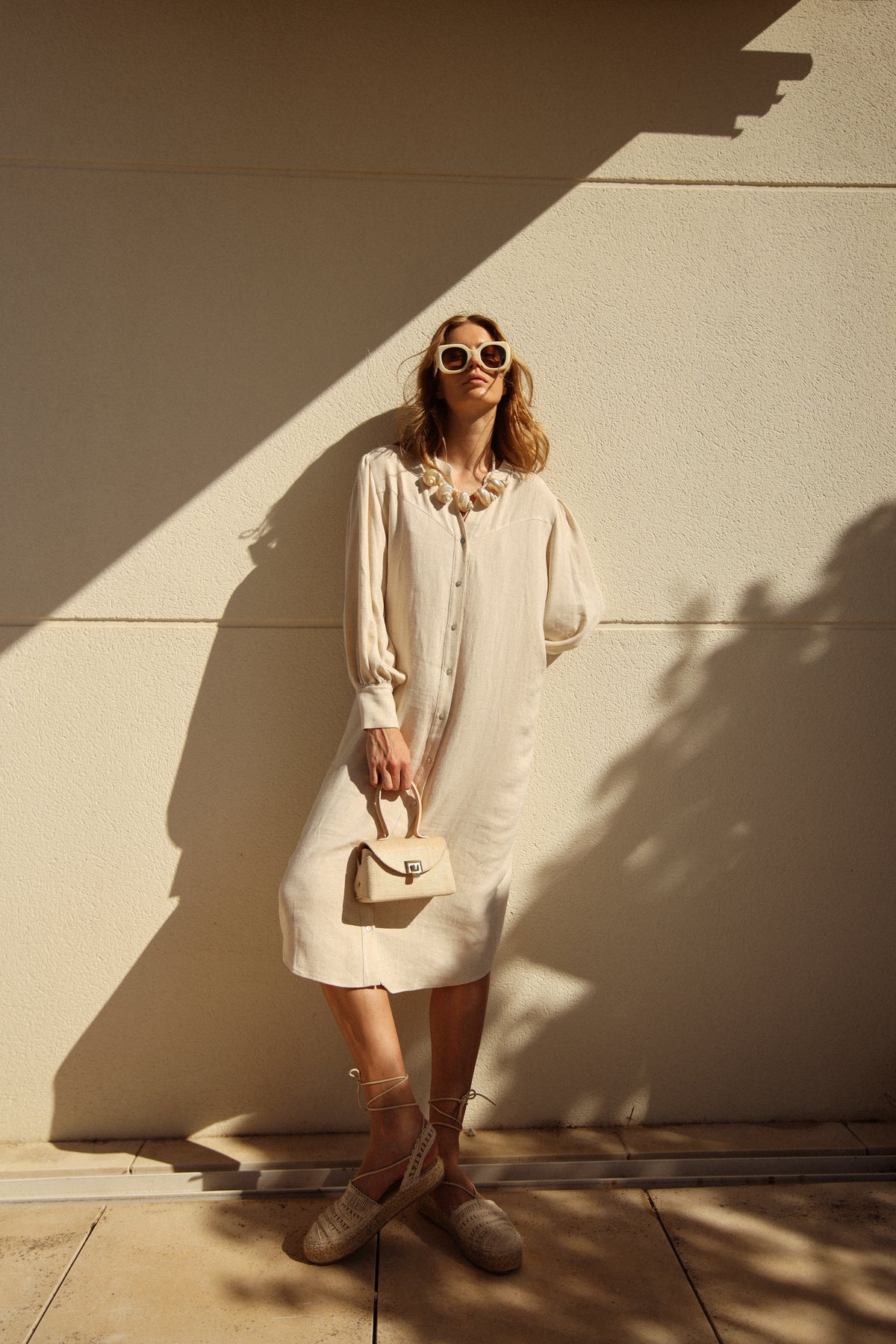 Vestido Nerina Lino Crudo