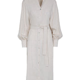 Nerina Raw Linen Dress