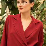 Chaqueta Aziza Crepe granate