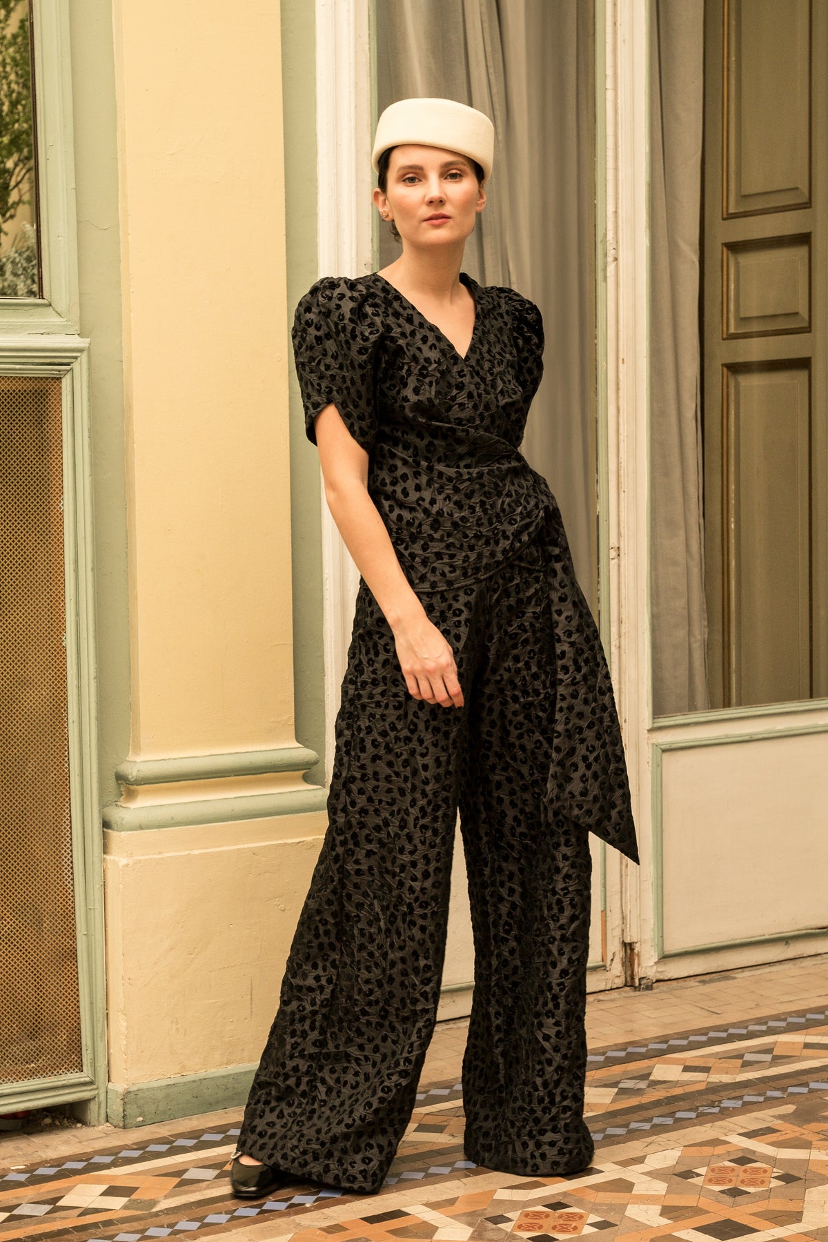 Pantalón Antonia Print Negro