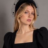TELGREEN BLACK GUEST HEADDRESS
