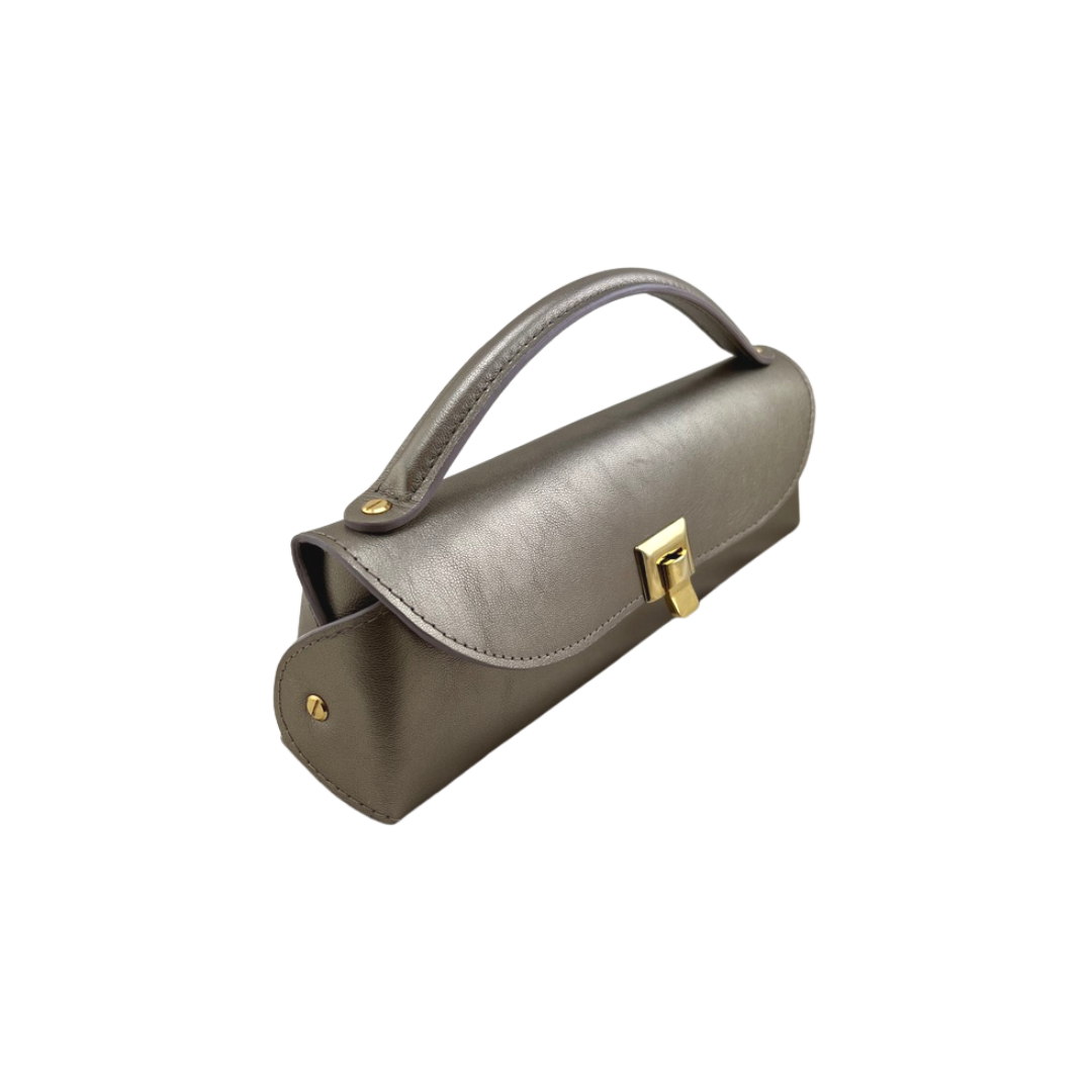 Gold KIRIGAMI clutch handbag