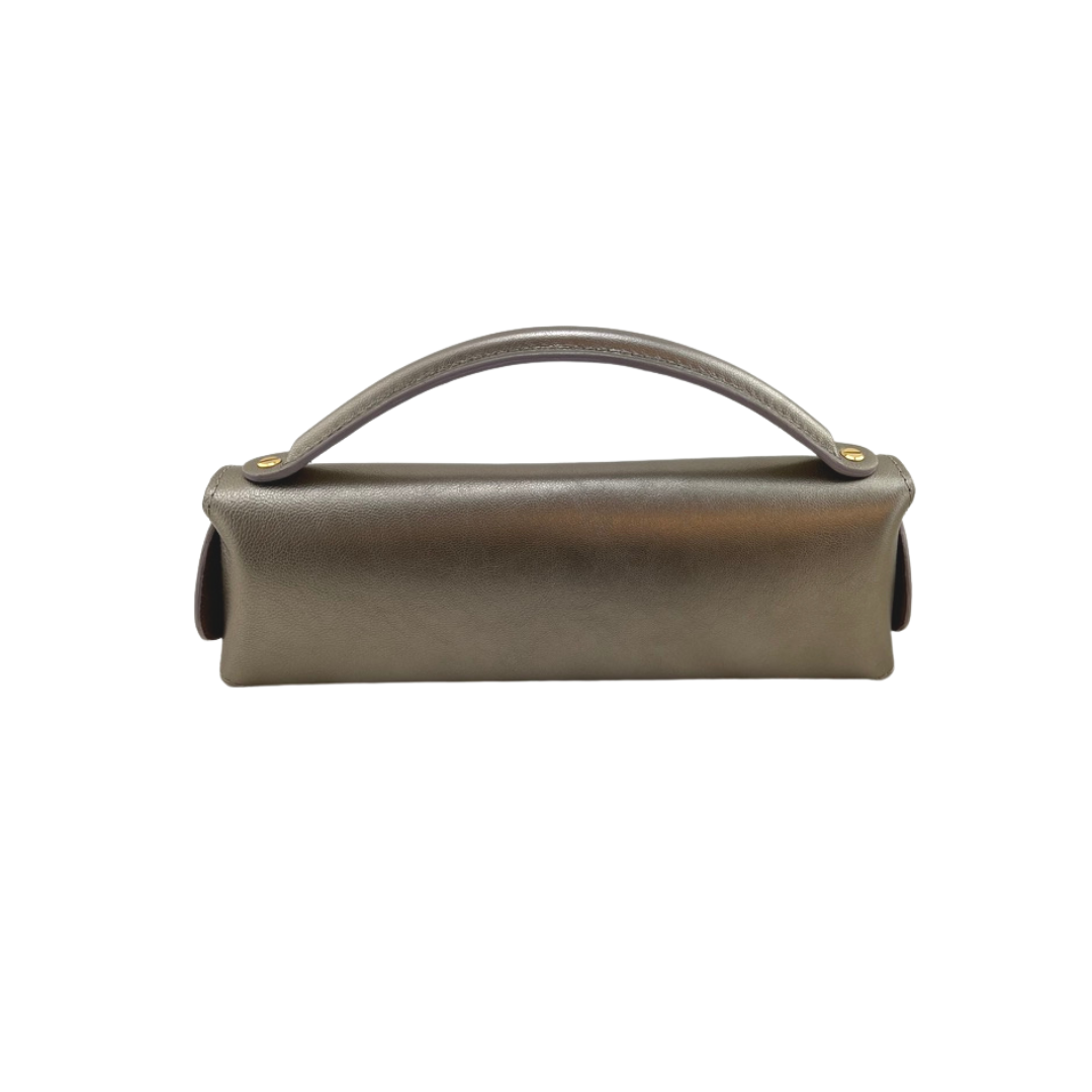 Gold KIRIGAMI clutch handbag