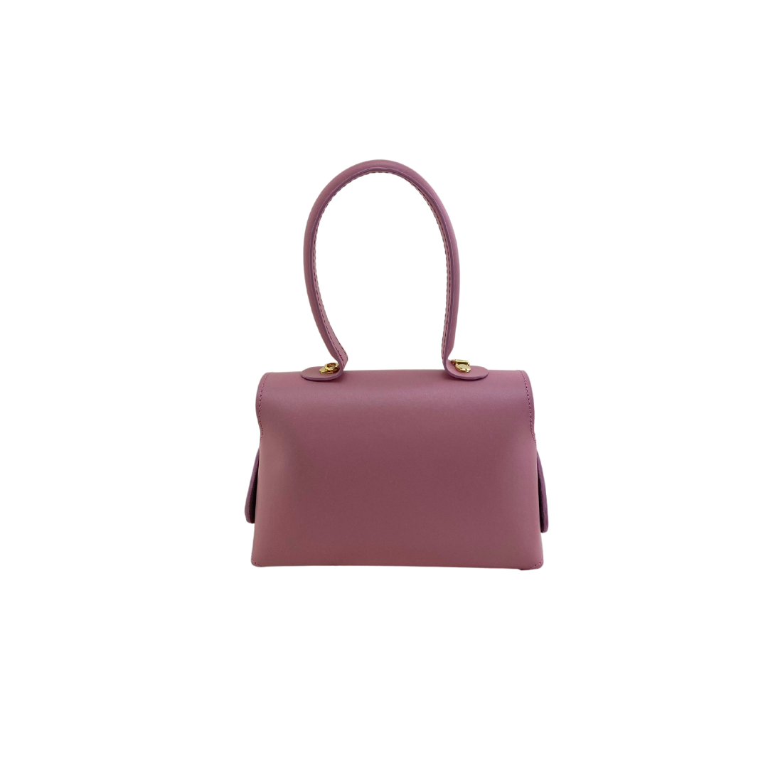 Bubblegum Pink Origami Clutch Handbag