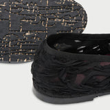 Pierre Lace Black Flabelus