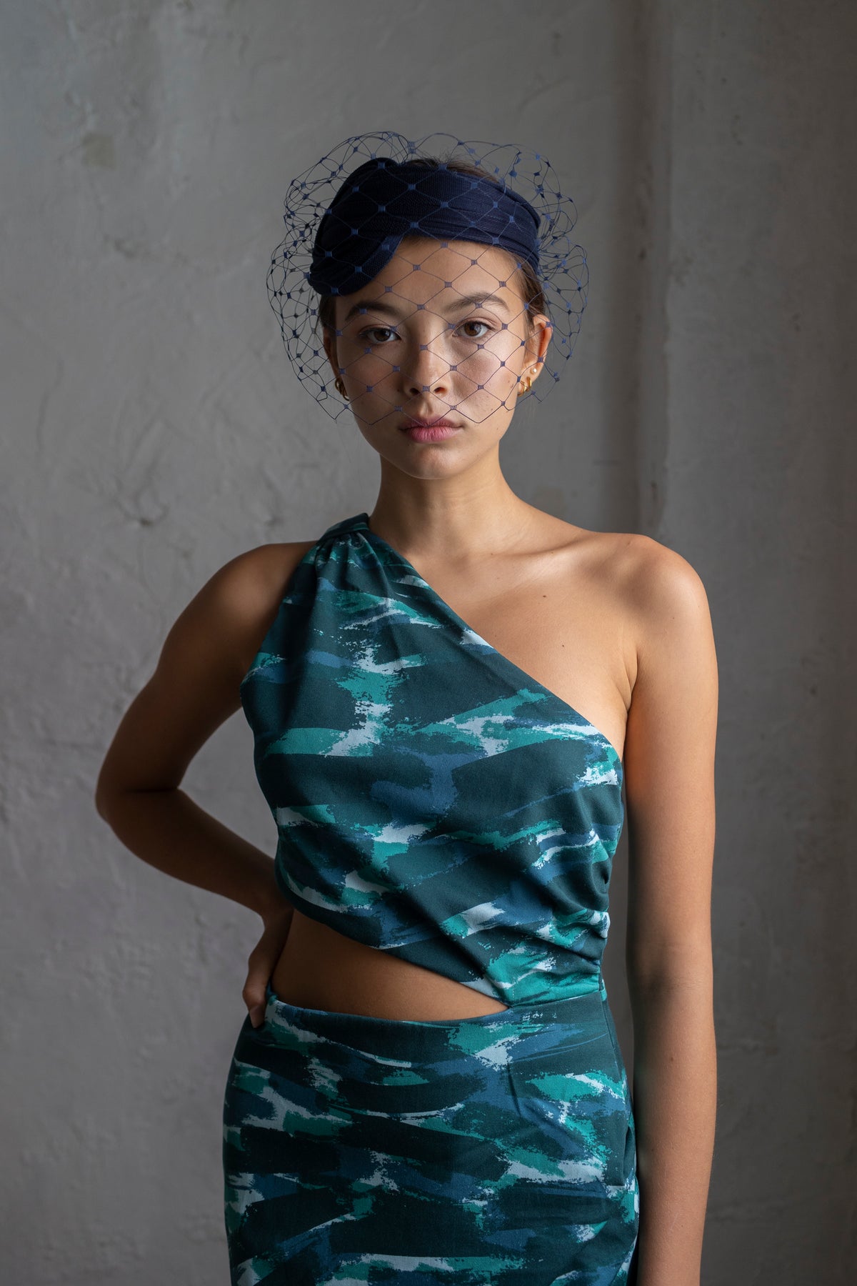 VILHA GUEST HEADDRESSES navy blue 