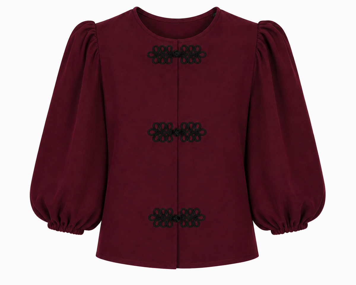 Top Anna Crepe Burdeos