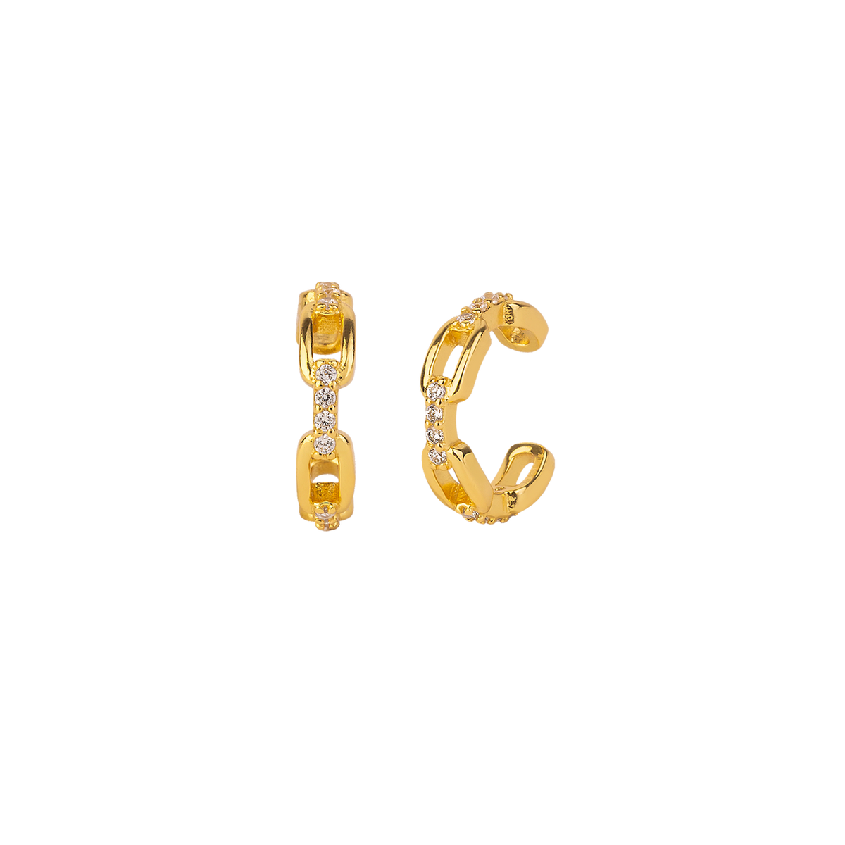 Chunky gold earrings