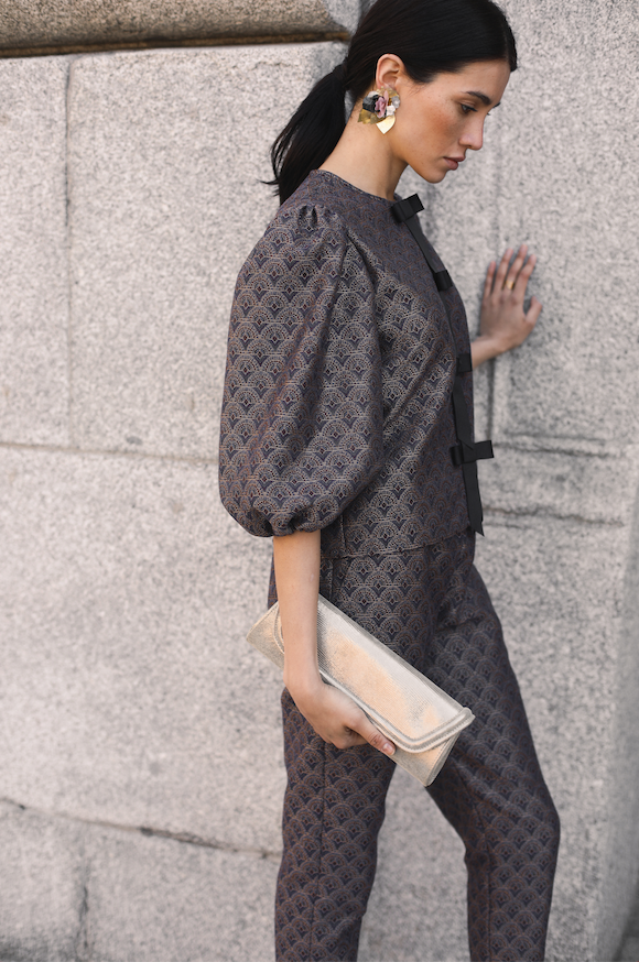 Top Anna Jacquard Amatista