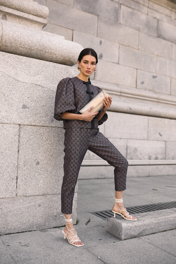 Top Anna Jacquard Amatista