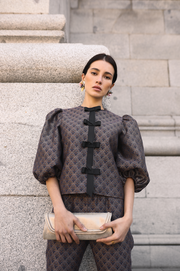 Top Anna Jacquard Amatista