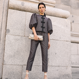 Pantalón Mel Jacquard Amatista
