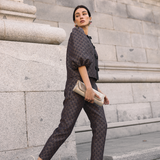 Pantalón Mel Jacquard Amatista