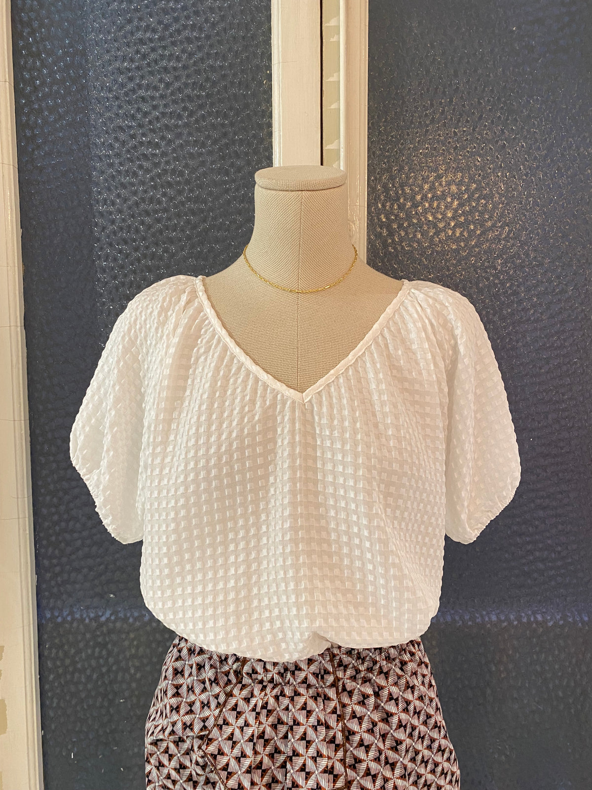 Camisa May Vichy Blanco