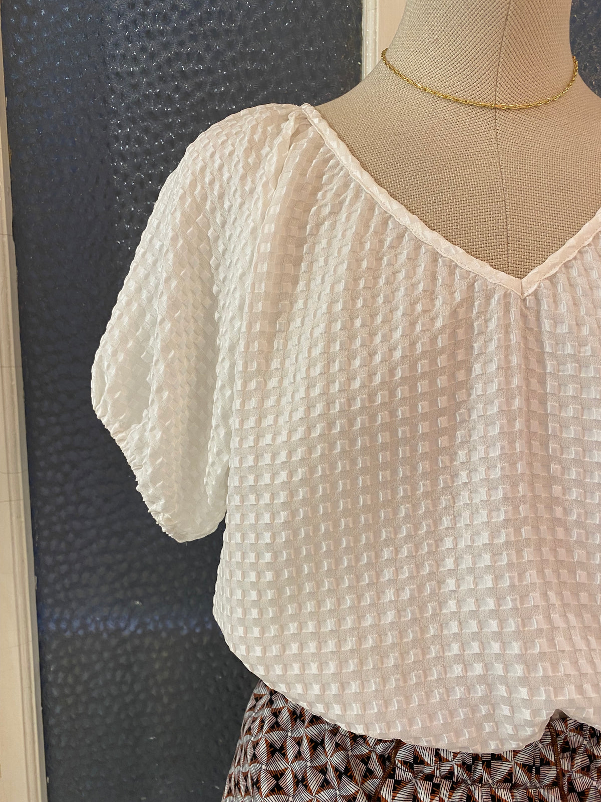 Camisa May Vichy Blanco