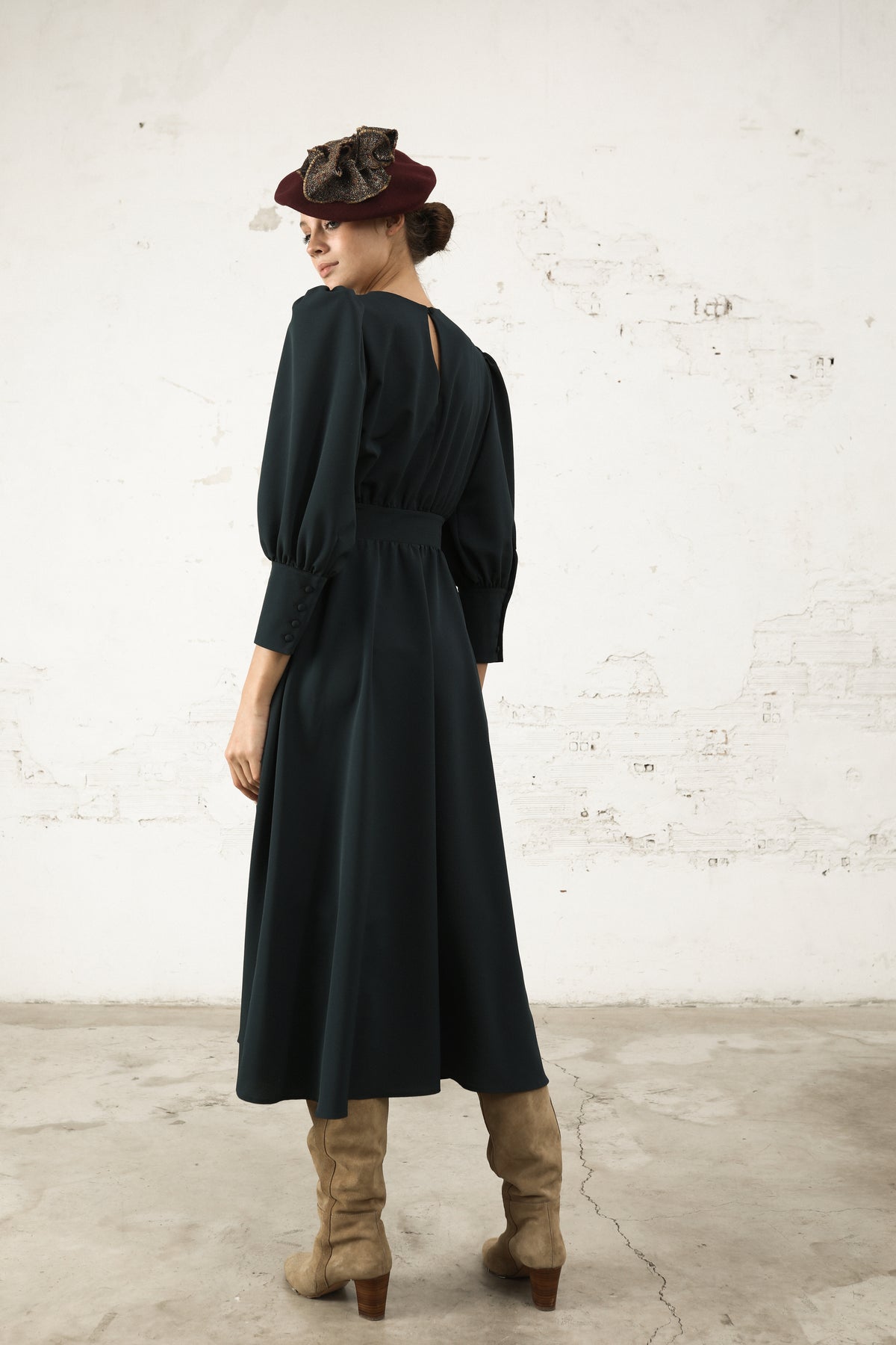 Mencía Petrol Blue Dress