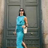 Vestido Cyntia Turquesa