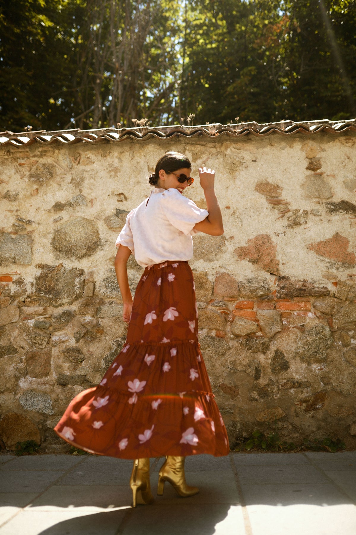 Falda Lupitta Marrón