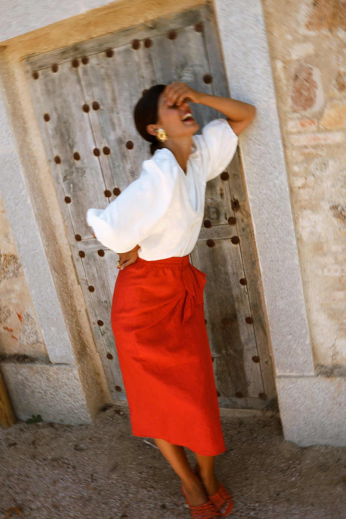 Patrizia Red Skirt