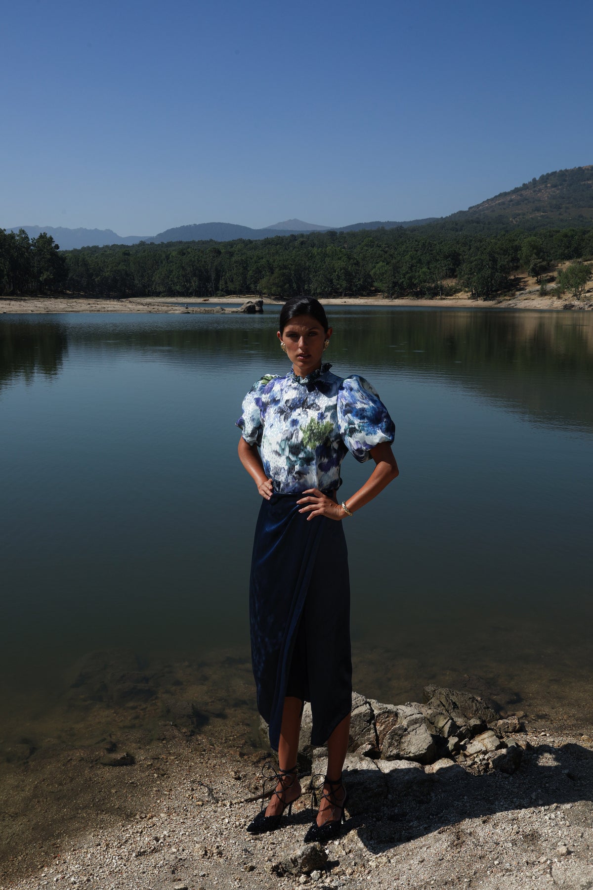 Alessandra Blue Skirt
